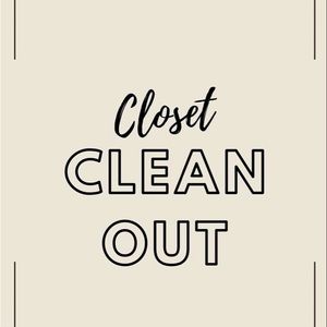 Closet clean out!